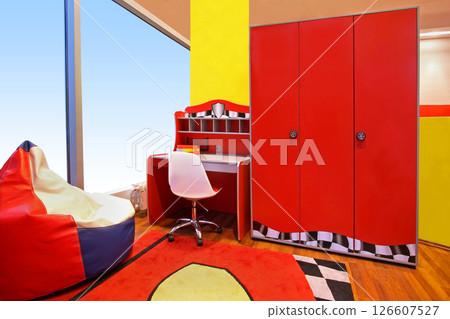 Red children room 126607527