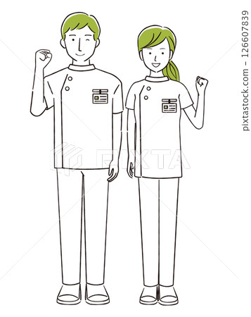 手繪 1color 物理治療師男女拳頭泵 126607839