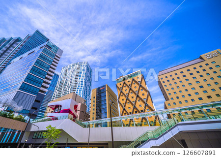 Tokyo cityscape, Japan, May. View of Shibuya Sakura Stage, SHIBUYA Tower, etc. Tokyo cityscape, Japan, May. View of Shibuya Sakura Stage, SHIBUYA Tower, etc. 126607891