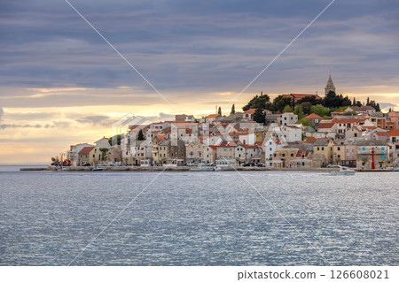 Primosten, picturesque village in Central Dalmatia region, on Adriatic coast of Mediterranean Sea, Sibenik-Knin county, Croatia, Europe 126608021
