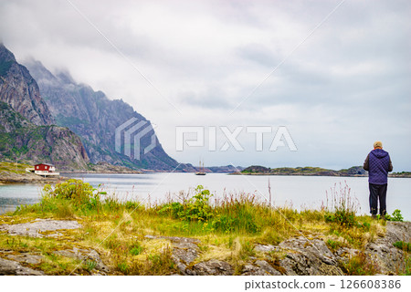 Lofoten islands landscape, Norway Lofoten islands landscape, Norway 126608386