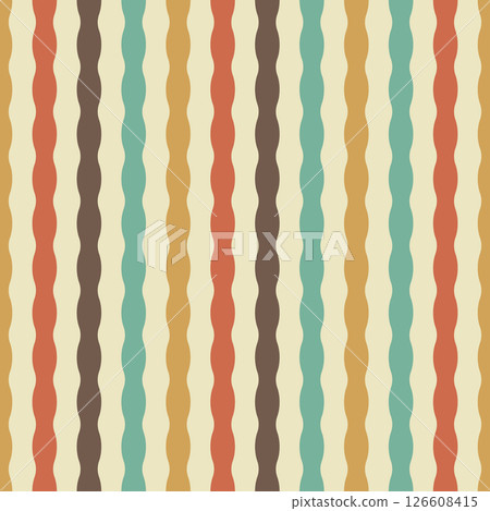 Seamless background. The composition of colorful elements creates a seamless pattern. National ornament. Idea for textiles, textures, prints, wallpapers, clothes and interior, Idea for creative design 126608415