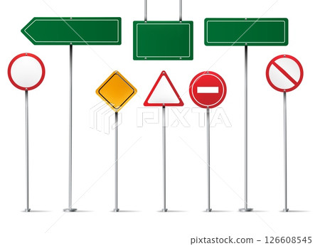 Various warning signs Various warning signs 126608545