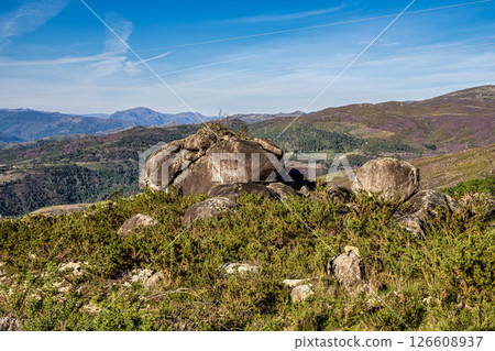 Landscape view of the Peneda Geres National Park in Portugal. Area around Ponte da Barca 126608937