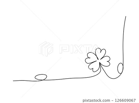 Floral corner frame, one line drawing animation. Video clip with alpha channel. Floral corner frame, one line drawing animation. Video clip with alpha channel. 126609067