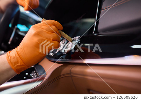Car Interior Detailing A Comprehensive Guide to Cleaning the Dashboard and Controls Areas 126609626