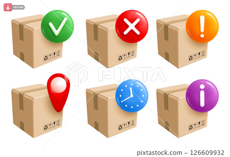 Cargo Delivery Icon Set 126609932