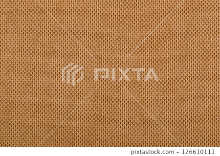 Orange fabric cotton texture. Textile background fabric 126610111