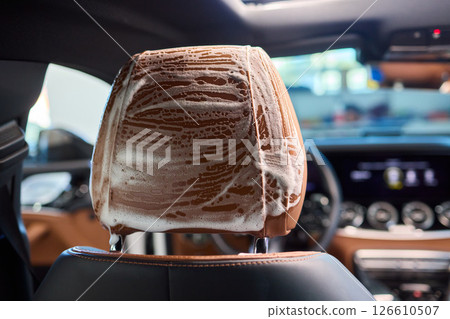 Demonstration of an Expert Car Interior Cleaning Process in Action with Every Detail Considered Demonstration of an Expert Car Interior Cleaning Process in Action with Every Detail Considered 126610507