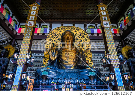 Interior view of the Great Buddha Hall, Katsuyama City, Fukui Prefecture 126612107