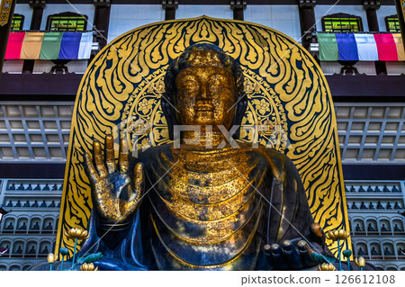 Interior view of the Great Buddha Hall, Katsuyama City, Fukui Prefecture 126612108