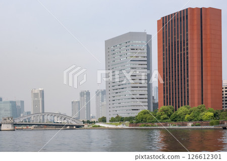 View of Tsukiji from the Sumida River Terrace 126612301