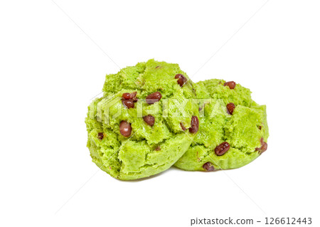 艾蒿饅頭[白色背景，剪貼畫] 126612443