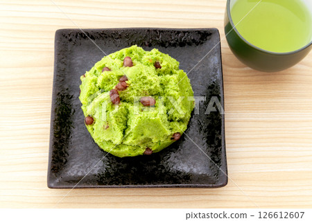 艾蒿包子和日本茶 126612607