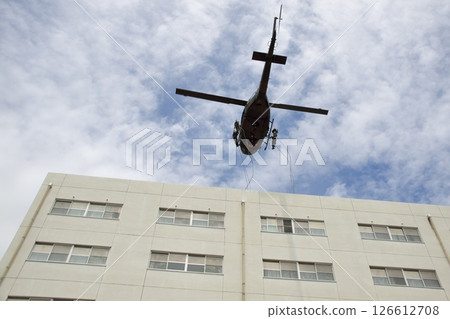 Training Demonstration UH-1 Helicopter Rappelling 4 Training Demonstration UH-1 Helicopter Rappelling 4 126612708