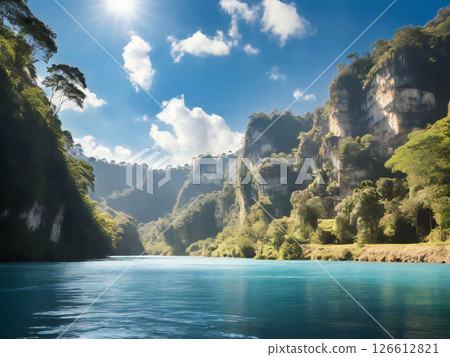 河谷的壯麗景色 126612821