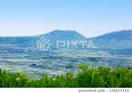 從大觀峰看阿蘇盆地 126613318