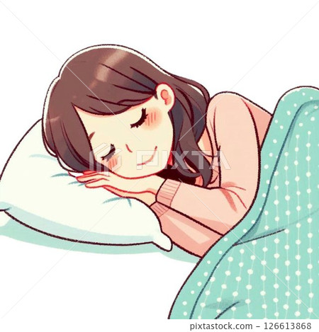 Woman who sleeps comfortably 126613868