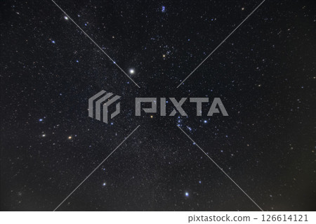 秋天的星空、獵戶星座和冬天的鑽石 126614121
