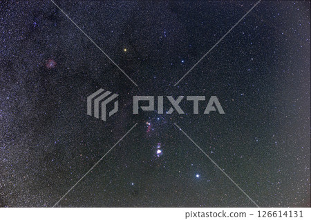 秋天的獵戶座星空和冬天的銀河 126614131