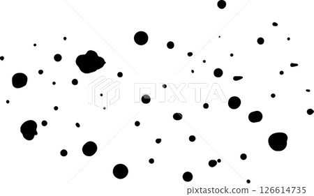 墨水滴落、飛濺，濺到裝飾材料上 126614735