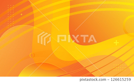 Modern bright yellow color wave style background vector Modern bright yellow color wave style background vector 126615259