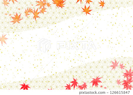  Autumn leaves maple autumn background 126615847