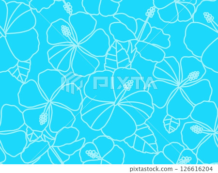 Hibiscus background D-1 126616204