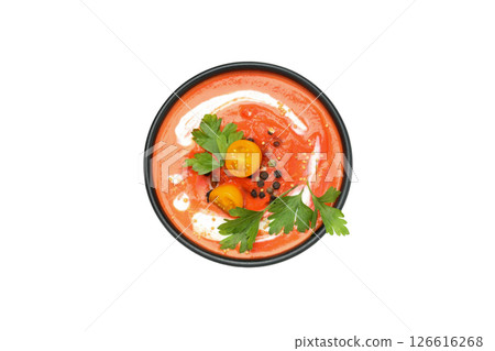 PNG, Tomato soup, isolated on white background 126616268