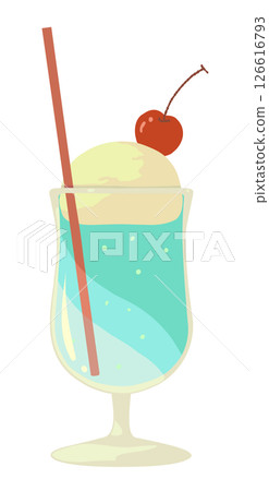 簡單的汽水漂浮插圖 126616793