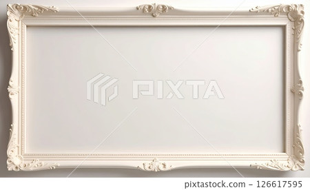 AI Image: Simple white frame 126617595