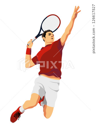 網球選手 126617827