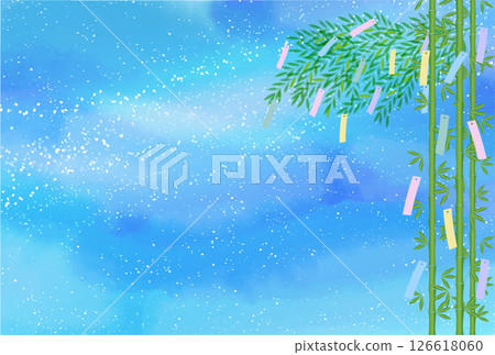 七夕夏季條背景 126618060