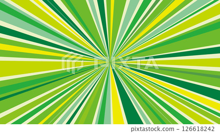 Concentrated line sunburst background material / green Concentrated line sunburst background material / green 126618242