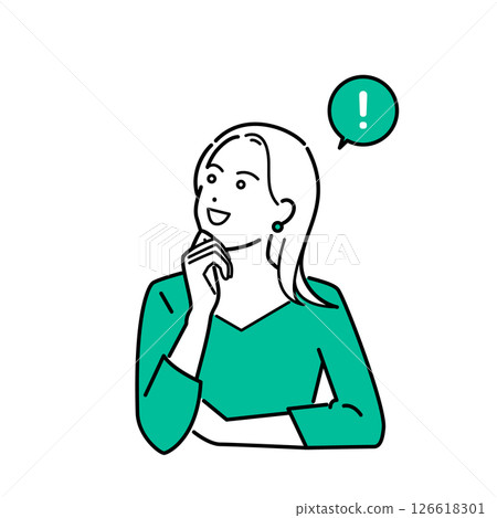 Image illustration of a woman in casual clothes Image illustration of a woman in casual clothes 126618301