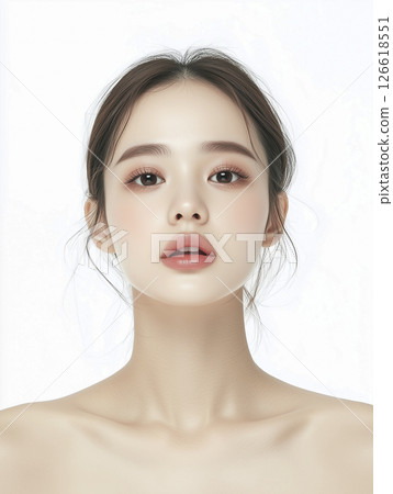 portrait of a beautiful young woman 126618551