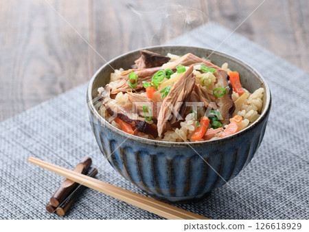 Dried bonito rice 126618929