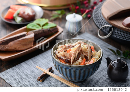 Dried bonito rice Dried bonito rice 126618942