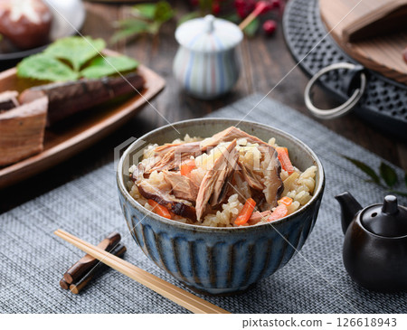 Dried bonito rice 126618943