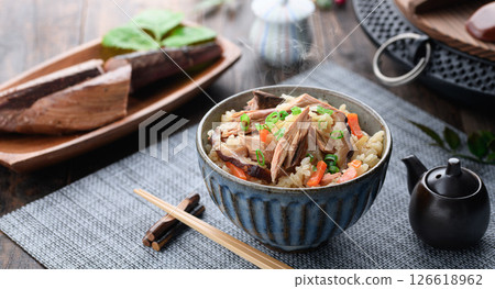 Dried bonito rice Dried bonito rice 126618962