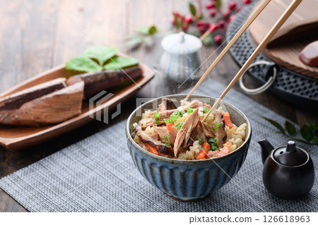 Dried bonito rice Dried bonito rice 126618963