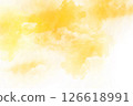 Yellow watercolor abstract 126618991