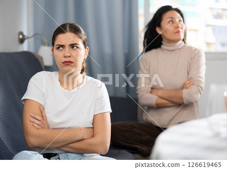 Two women having quarrel at home 126619465