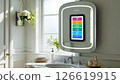 A smart mirror that displays health information 126619915