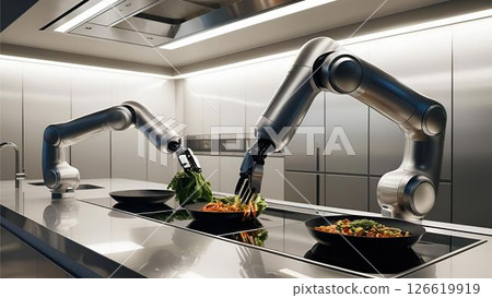 The fully automated kitchen of the future 126619919