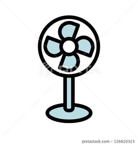 小電風扇圖標素材 126620323