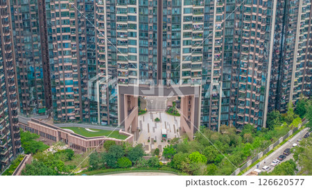 Residential Towers with Greenery and Open Courtyard Design Residential Towers with Greenery and Open Courtyard Design 126620577
