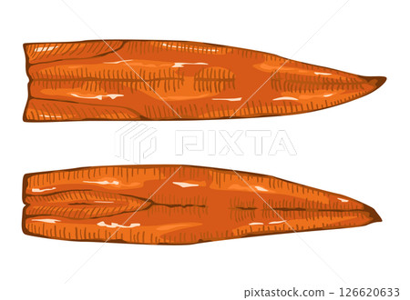 Grilled eel illustration 126620633