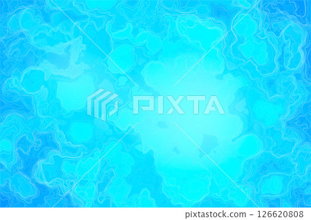 閃閃發光的水面的抽象圖像藝術紋理,變成泡沫狀的淺藍色和藍色斑駁的顏色 閃閃發光的水面的抽象圖像藝術紋理,變成泡沫狀的淺藍色和藍色斑駁的顏色 126620808