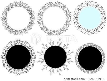 Lace frame material set 126621915